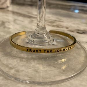 Mantra Band “Trust The Journey” Gold Bracelet
